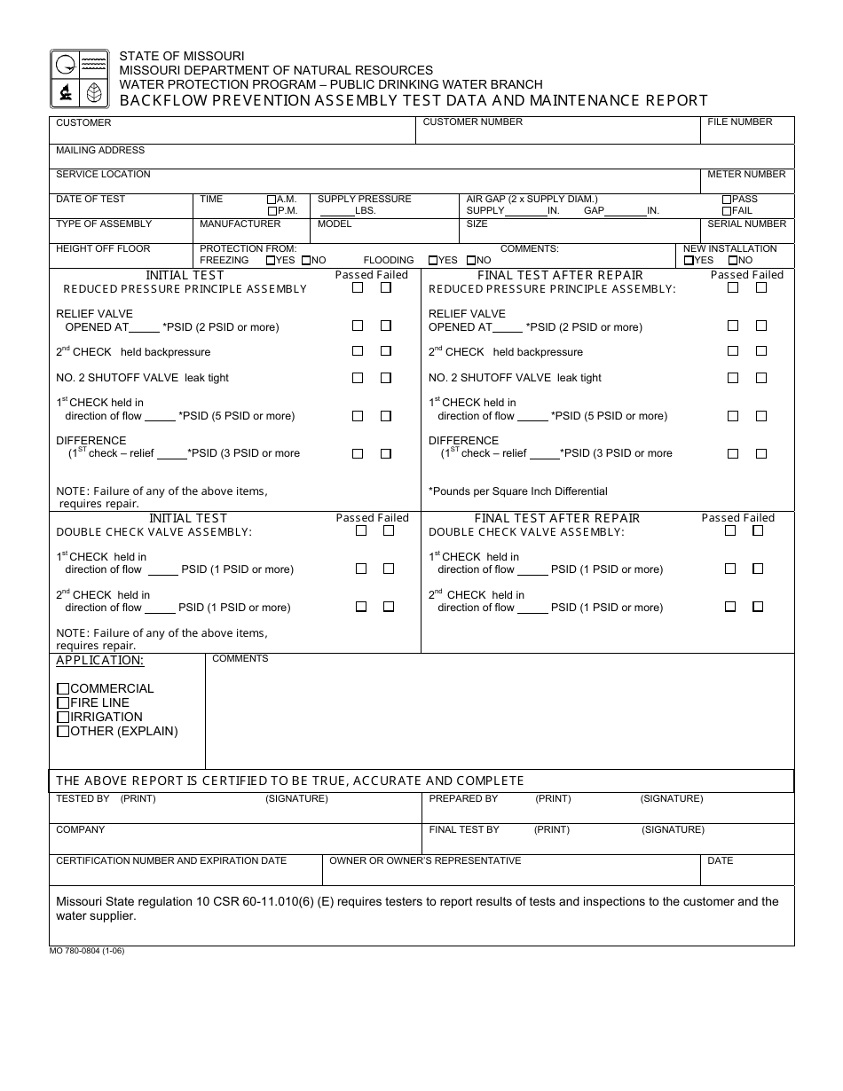 Form MO780-0804 - Fill Out, Sign Online And Download Fillable PDF ...