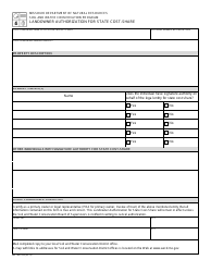 Form MO780-2224 &quot;Landowner Authorization for State Cost-Share&quot; - Missouri