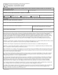 Form MO780-1265 Financial Guarantee Bond - Missouri