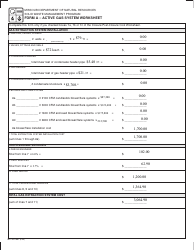 Document preview: Form MO780-1881 (A) Active Gas System Worksheet - Missouri