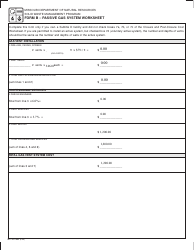 Document preview: Form B (MO780-1880) Passive Gas System Worksheet - Missouri