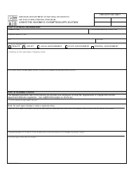 Form MO780-1222 Asbestos Business Exemption Application - Missouri, Page 2