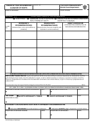 Form DC-CR22 Tender of Plea or Admission &amp; Waiver of Rights - Massachusetts