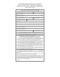 Sample Noncriminal Municipal Citation Form for Use Pursuant to G.l. C. 40, 21d and C. 40u, 14 - Massachusetts
