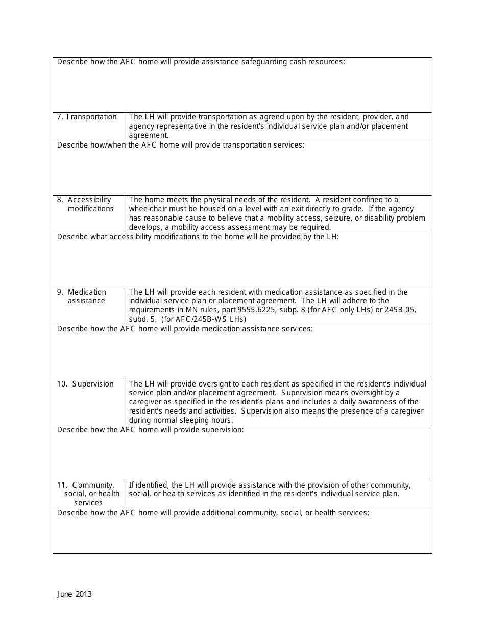 Individual Resident Placement Agreement - Minnesota, Page 3