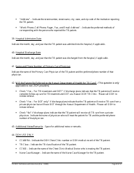 Instructions for Form TB NDR Notifiable Disease Report for Tuberculosis - Hawaii, Page 20