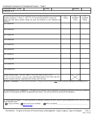 Form NPD-15 Employee Appraisal &amp; Development Report - Nevada, Page 2
