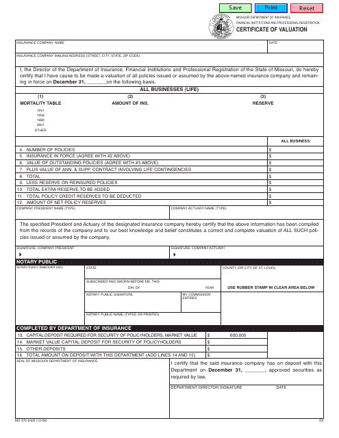 Form MO375-0420  Printable Pdf
