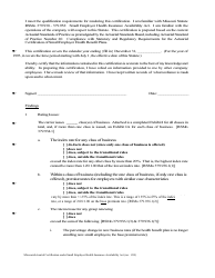 Actuarial Certification Under Small Employer Health Insurance Availability Act - Missouri, Page 2