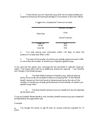 Form LTC-F &quot;Long-Term Care Insurance Potential Rate Increase Disclosure Form&quot; - Missouri, Page 4