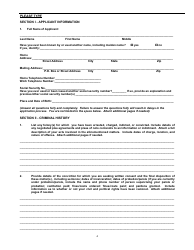 Short Form Application for Written Consent to Engage in the Business of Insurance Pursuant to 18 U.s.c. 1033 and 1034, Page 2