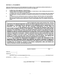 Short Form Application for Written Consent to Engage in the Business of Insurance Pursuant to 18 U.s.c. 1033 and 1034, Page 4