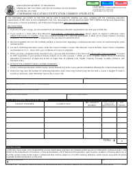Document preview: Form MO375-0091 Continuing Education Certification Summary (Producer) - Missouri