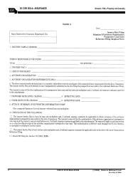 Document preview: Exhibit A Rate Filing Form - Missouri