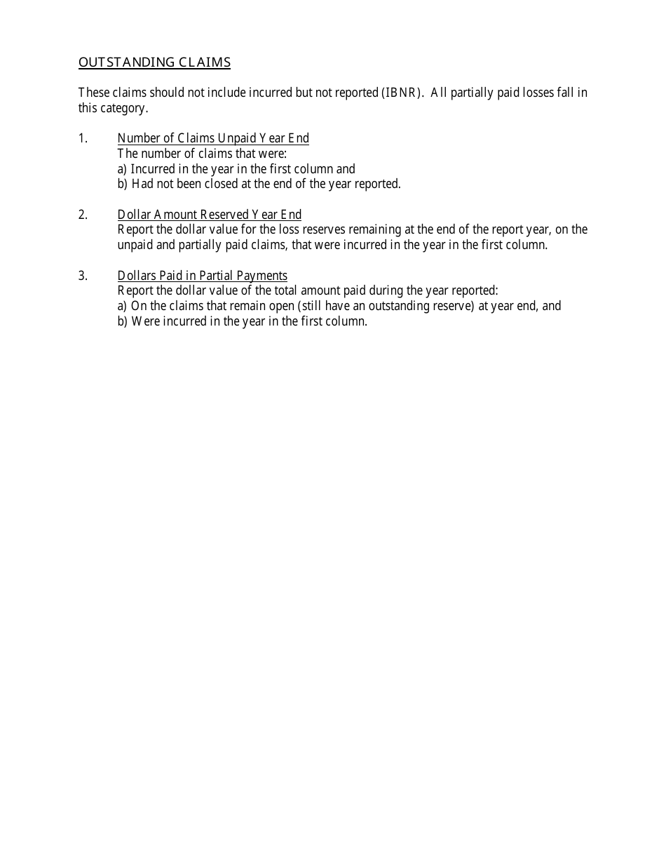 Instructions for Form MO375-0359 Missouri Commercial Liability Profitability Report - Missouri, Page 6