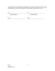 Form T-2 Notice of Availability of Owner's Title Insurance - Missouri, Page 2