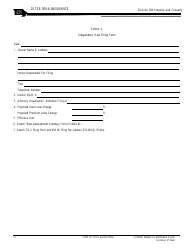 Document preview: Exhibit A Independent Rate Filing Form - Missouri