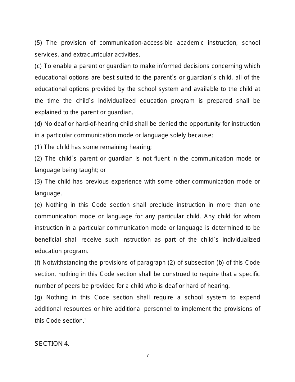 Deaf Childs Bill of Rights - Georgia (United States), Page 7