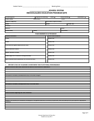 Document preview: Individualized Education Program (Iep) - Georgia (United States)