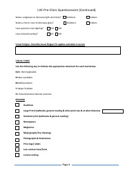&quot;Low Vision Evaluation (Lve) Pre-clinic Screening Questionnaire for Students in Georgia Schools&quot; - Georgia (United States), Page 4