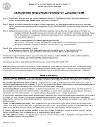 Form PS33160-03 Part 7410.0600 &quot;Petition for a Variance of Minnesota Rules&quot; - Minnesota, Page 2