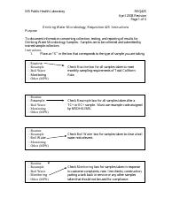 Form REQ425 Drinking Water Microbiology - Mississippi, Page 2