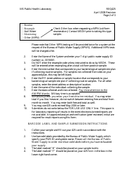 Form REQ425 Drinking Water Microbiology - Mississippi, Page 3