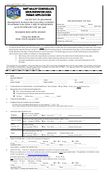 Form 600 EVCGWA &quot;East Valley Controlled Groundwater Area Permit Application&quot; - Montana