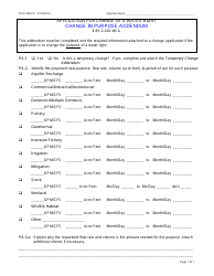 Document preview: Form 606-PA Change in Purpose Addendum - Montana