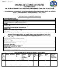 Form WM-09 Mitigation and Marketing for Mitigation Reporting Form - Montana