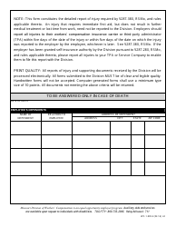 Form WC-1-EDI Report of Injury - Missouri, Page 2