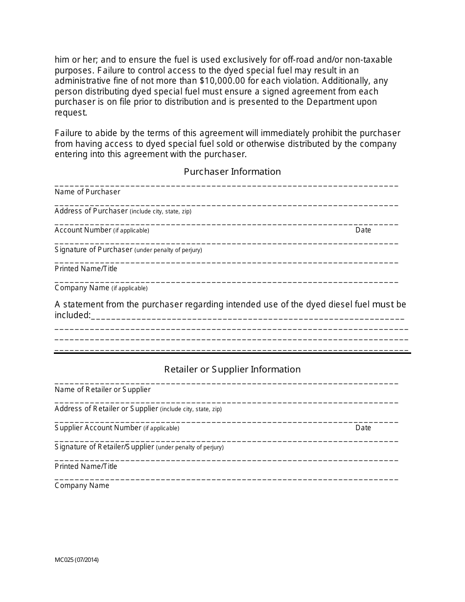 Form MC025 - Fill Out, Sign Online and Download Fillable PDF, Nevada ...