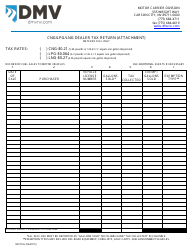 Form MC072 Cng/Lpg/Lng Dealer Tax Return - Nevada, Page 2