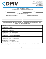 Document preview: Form MC038E Fuel Exporter Report - Nevada
