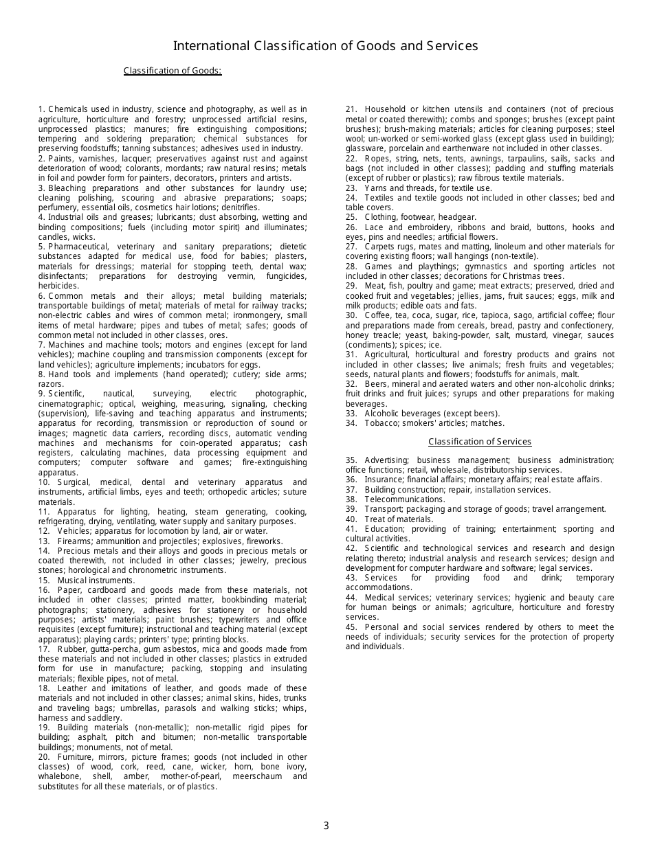 Trademark / Service Mark Renewal Application Form - Kentucky, Page 3