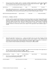 Application for Written Consent to Engage in the Business of Insurance Pursuant to 18 U.s.c. 1033 and 1034 - Nevada, Page 4
