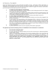Application for Written Consent to Engage in the Business of Insurance Pursuant to 18 U.s.c. 1033 and 1034 - Nevada, Page 9