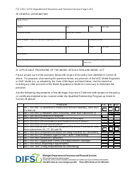 Form FIS2310 Partnership Program Notice and Long-Term Care Partnership Policy Certification Form - Michigan, Page 4