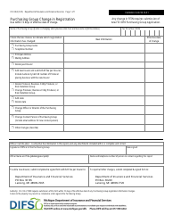 Form FIS0363 &quot;Purchasing Group Change in Registration&quot; - Michigan