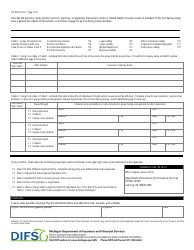 Form FIS0359 Purchasing Group Application for Registration - Michigan, Page 2