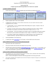 Document preview: Instructions for Form 785A-AE Appraisal Education Roster Upload Template - Nevada