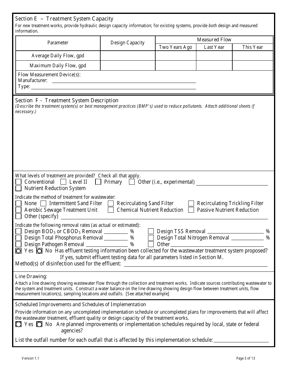 Form GW-1 Ground Water Pollution Control System (Mgwpcs) Domestic Wastewater  Permit Application - Montana, Page 3