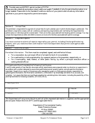 Form RFT Request for Termination Individual Mpdes Permits and Non-storm Water General Permit Authorizations - Montana, Page 2