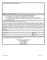 Form 308 Application for Short-Term Exemption From Surface Water Quality Standards for Emergency Remediation - Montana, Page 3