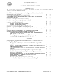 Wholesaler/Manufacturer Inspection Form - Nevada, Page 2