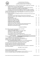Wholesaler/Manufacturer Inspection Form - Nevada, Page 3