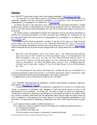 Wholesaler/Manufacturer Inspection Form - Nevada, Page 5