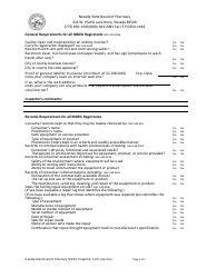 Mdeg Inspection Form - Nevada, Page 3