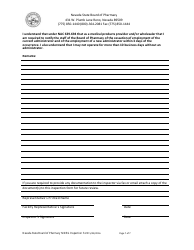 Mdeg Inspection Form - Nevada, Page 7