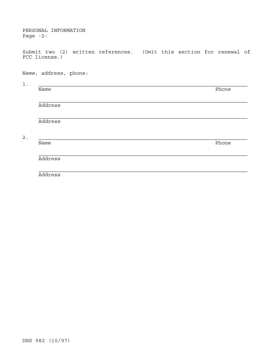 Form DHS982 Application for Certificate of Approval for Family Child Care - Hawaii, Page 3